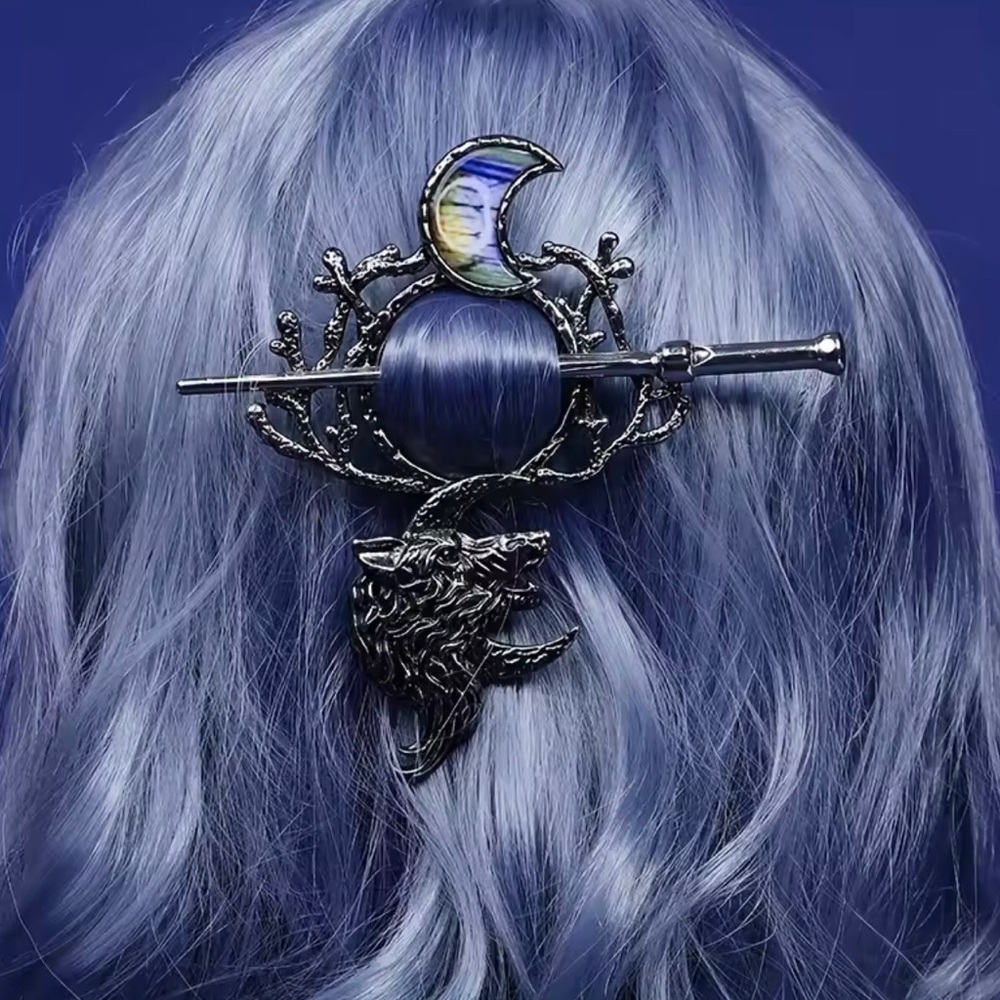 Gothic, Halloween large hair accessory, pin